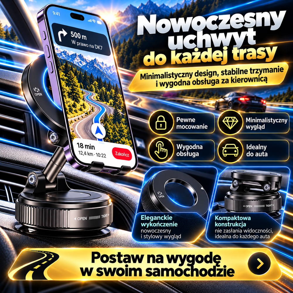 Regulacja kąta uchwytu o 360 stopni
