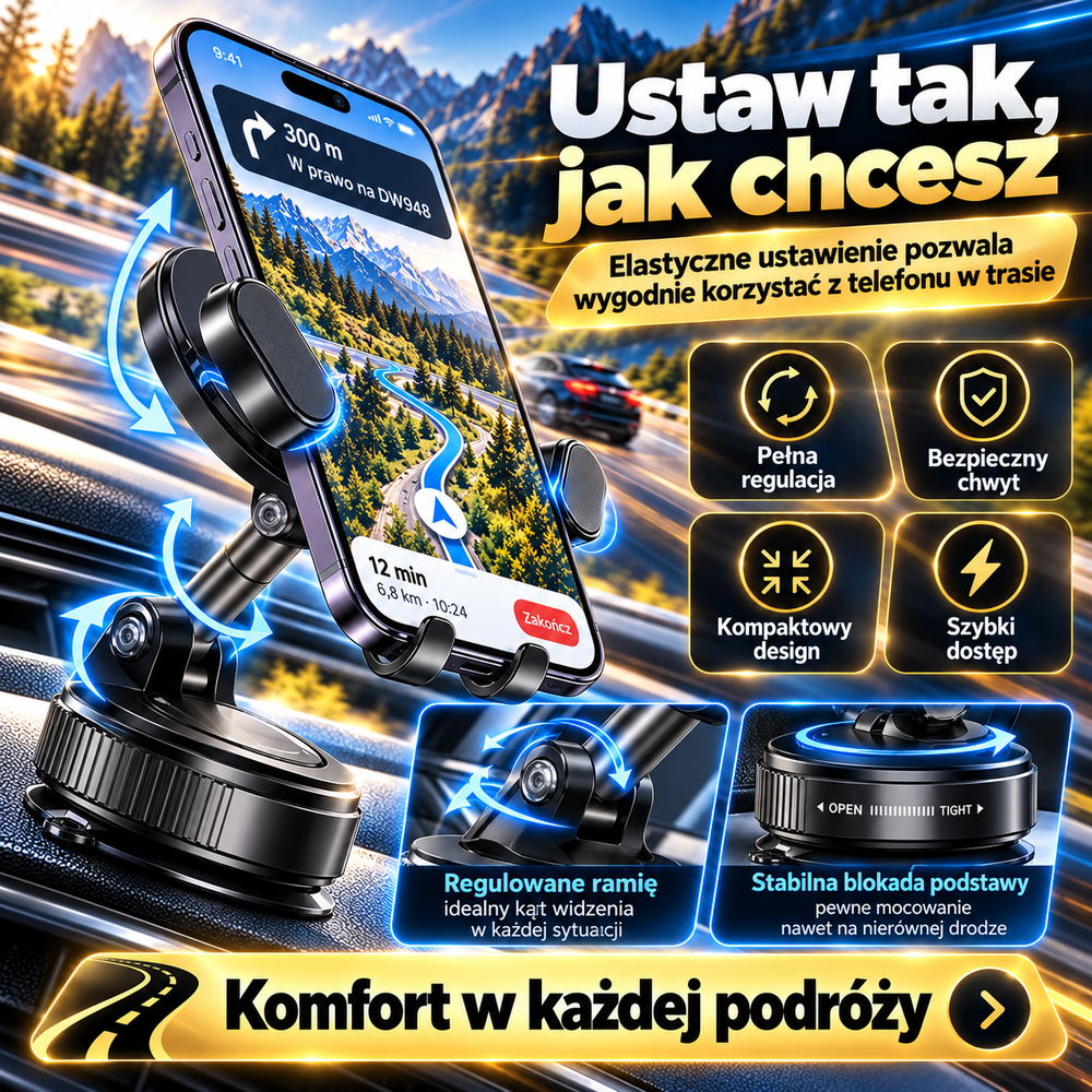 Montaż uchwytu w 3 krokach