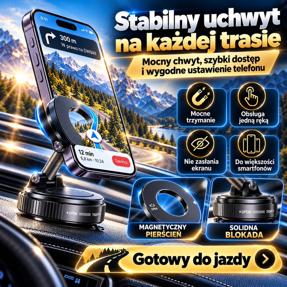 Dolne podpórki chroniące telefon przed wypadnięciem